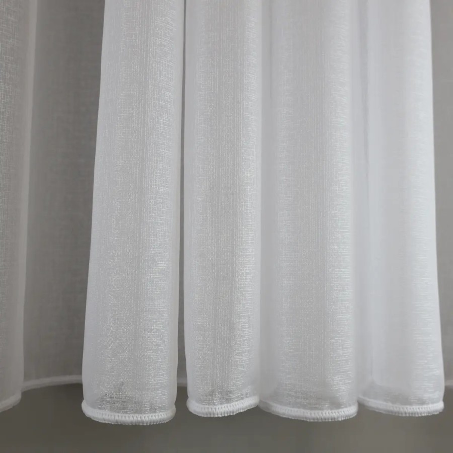 Elegancka, klasyczna firana z woalu sable z ołowianką 370 – Firany – zdjęcie 1