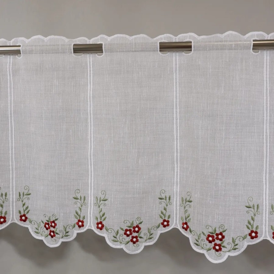 Zazdrostka w stylu rustykalnym – czerwone kwiaty 372 – Do kuchni – zdjęcie 1