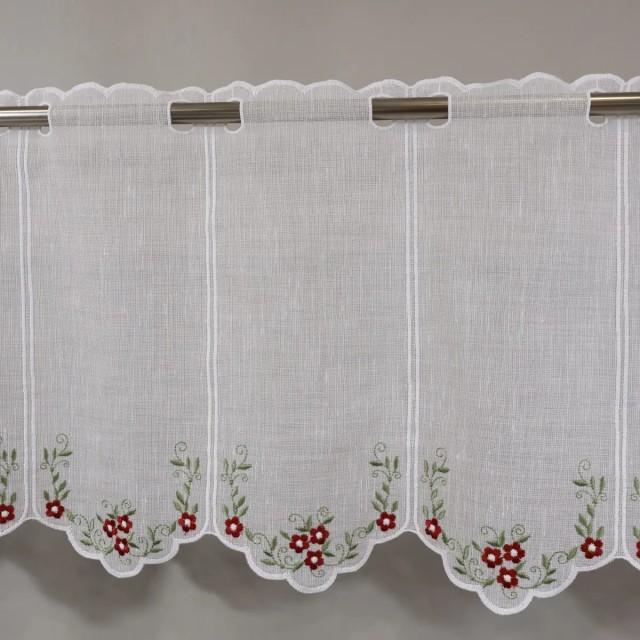 Zazdrostka w stylu rustykalnym – czerwone kwiaty 372 – Do kuchni – zdjęcie 1