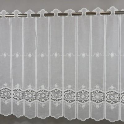 Zazdrostka kremowa z batystu z haftem i gipiurą 373 – Do kuchni – zdjęcie 4