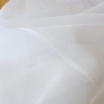 Elegancka biała firana z delikatnym wzorem fala 375 – Firany – zdjęcie 4