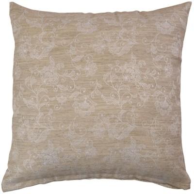 Poszewka dekoracyjna kremowo-beżowa z motywem roślinnym 380 – Dodatki – zdjęcie 1