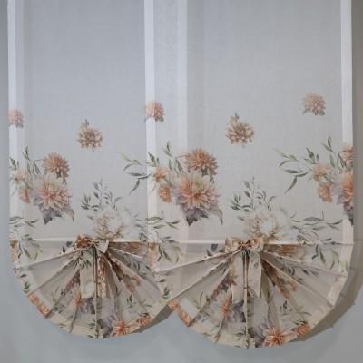 Firana panel wachlarz kwiaty naturalny wygląd 304 – Firany – zdjęcie 6