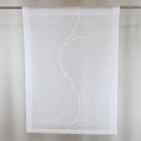 Firana panelowa biała z haftem roślinnym 383 – Firany – zdjęcie 1