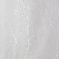 Firana panelowa biała z haftem roślinnym 383 – Firany – zdjęcie 3