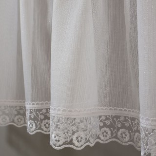 Firana zazdrostka do kuchni z koronką haftowaną 188 – Do kuchni – zdjęcie 5