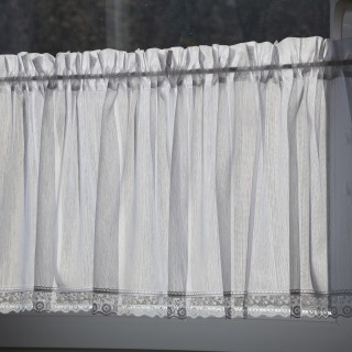 Firana zazdrostka do kuchni z koronką haftowaną 188 – Do kuchni – zdjęcie 4