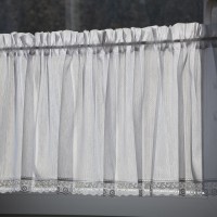 Firana zazdrostka do kuchni z koronką haftowaną 188 – Do kuchni – zdjęcie 4