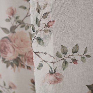 Firana z motywem róż shabby chic 385 – Firany – zdjęcie 2