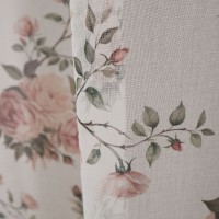 Firana z motywem róż shabby chic 385 – Firany – zdjęcie 2