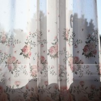 Firana z motywem róż shabby chic 385 – Firany – zdjęcie 3