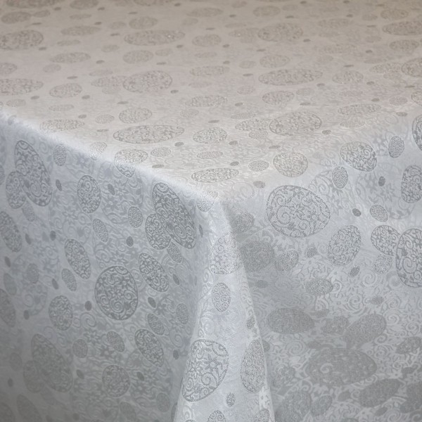 Tkanina obrusowa plamoodporna pisanki Wielkanoc 387 – Na metry – zdjęcie 1