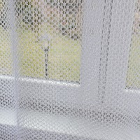 Firana siatka bukla biała lekka nowoczesna 394 – Firany – zdjęcie 4