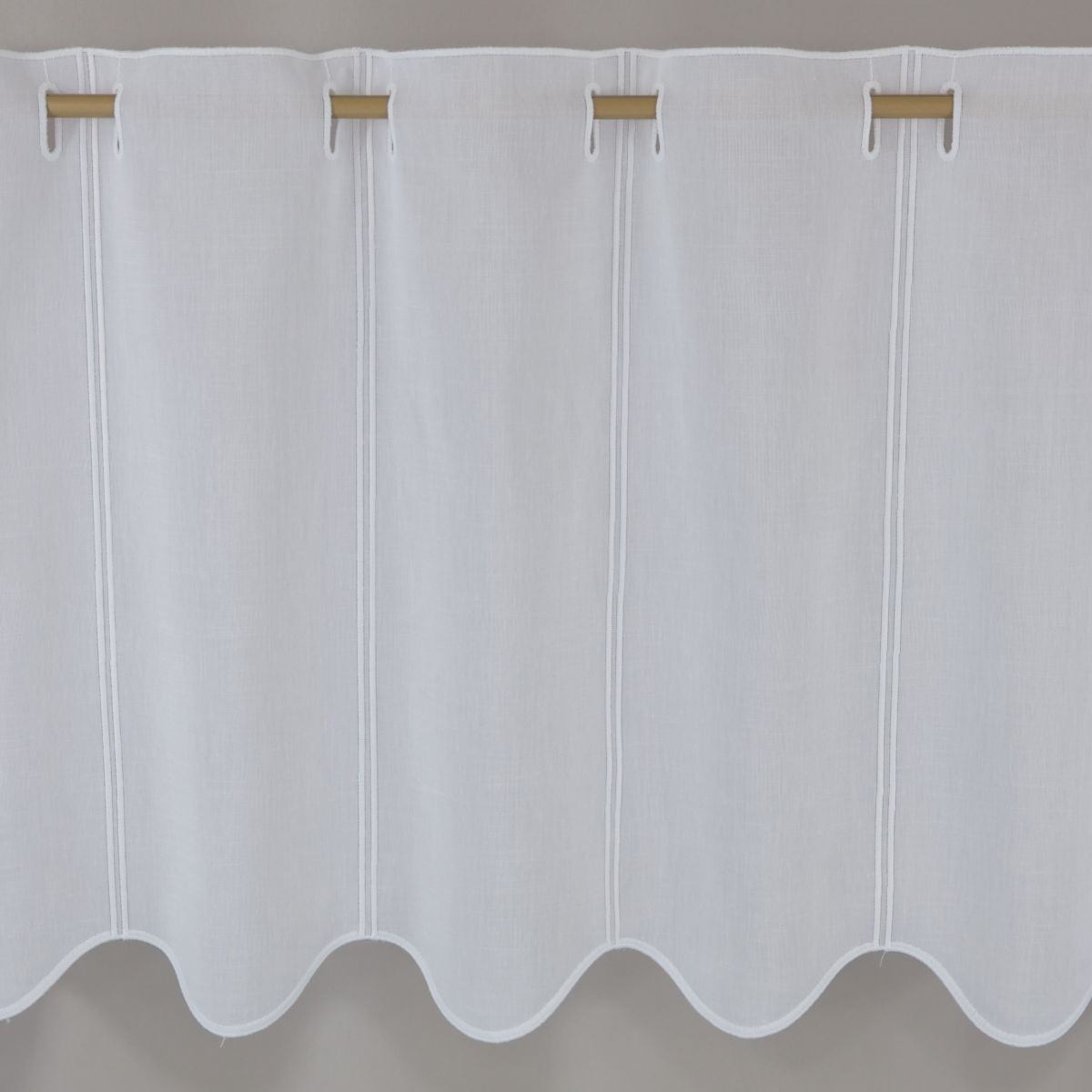 Biała zazdrostka batyst matowy