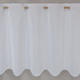 Biała zazdrostka batyst matowy