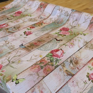 Cerata na stół romantyczna shabby chic kwiaty 399