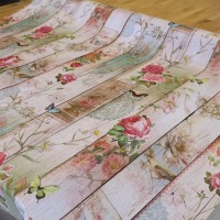 Cerata na stół romantyczna shabby chic kwiaty 399