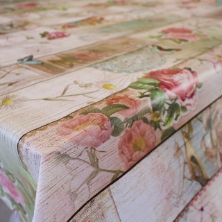 Cerata na stół romantyczna shabby chic kwiaty 399