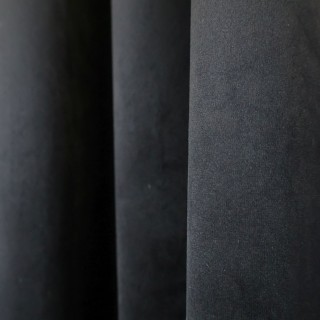 Zasłona velvet czarna zaciemniająca 402