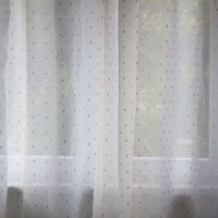 Firana z kolorowym haftem do pokoju dziecka 408