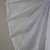 Firana panelowa wachlarz z geometrycznym haftem 029