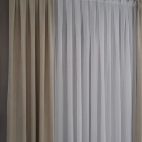 Zasłona welurowa velvet beżowa 084