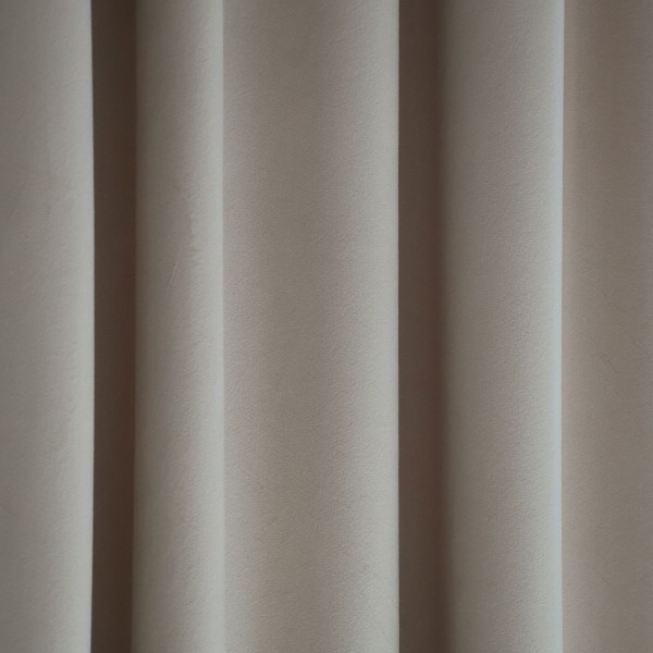 Zasłona welurowa velvet beżowa 084
