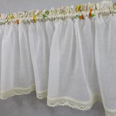 Firana do kuchni żonkile komplet 068 – Do kuchni – zdjęcie 3