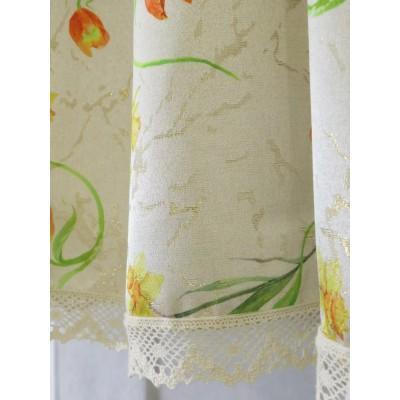 Firana do kuchni żonkile komplet 068 – Do kuchni – zdjęcie 5