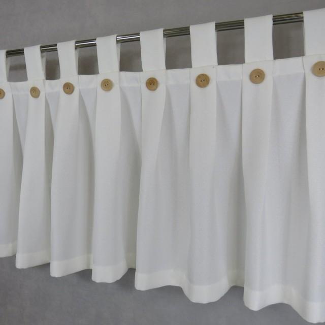 Firana biała lambrekin zazdrostka na szelkach 072 – Do kuchni – zdjęcie 1