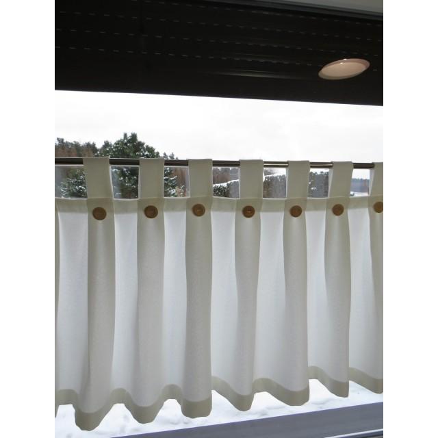 Firana biała lambrekin zazdrostka na szelkach 072 – Do kuchni – zdjęcie 4