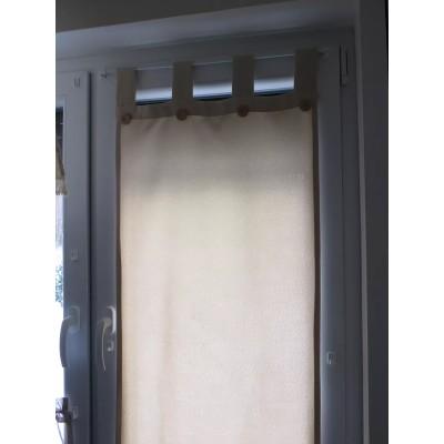 Firana zazdrostka na szelkach beżowa 074 – Do kuchni – zdjęcie 3