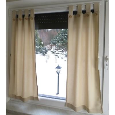 Firana zazdrostka na szelkach beżowa 074 – Do kuchni – zdjęcie 4