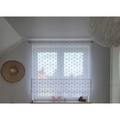 Firana panelowa z zakładkami pomponiki bąbelki 011 – Firany – zdjęcie 2