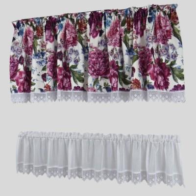 Firana do kuchni kwiaty komplet 075 – Do kuchni – zdjęcie 1