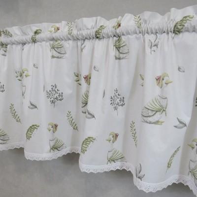 Firana zazdrostka z białej bawełny gąski 088 – Do kuchni – zdjęcie 1