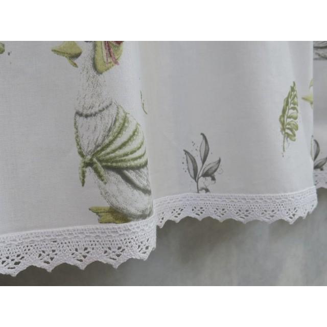 Firana zazdrostka z białej bawełny gąski 088 – Do kuchni – zdjęcie 2