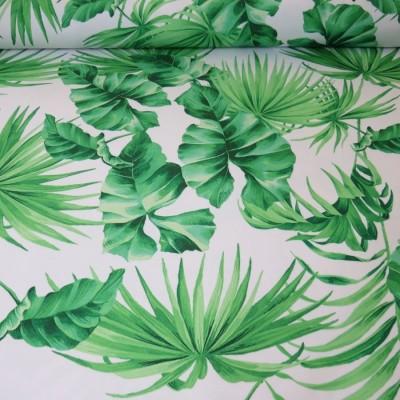 Tkanina zielone liście 090 – Na metry – zdjęcie 1