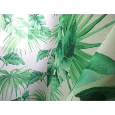 Tkanina zielone liście 090 – Na metry – zdjęcie 3