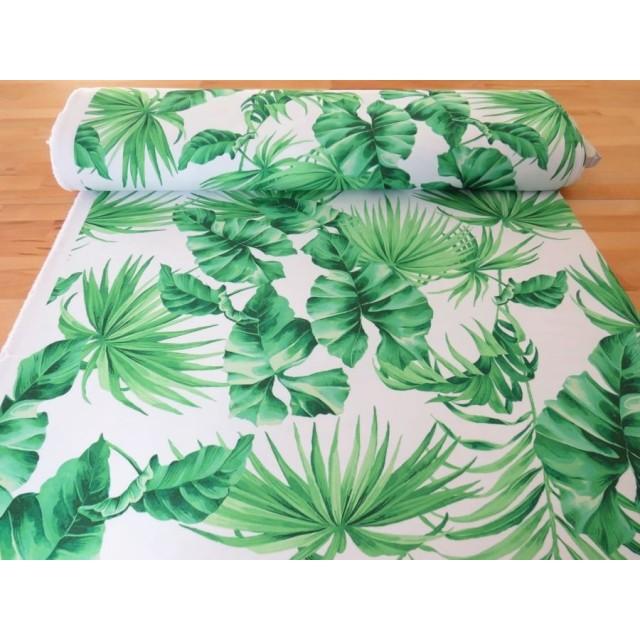 Tkanina zielone liście 090 – Na metry – zdjęcie 4