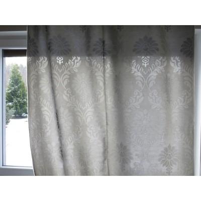 Tkanina szara wzór ornamentowy 093 – Na metry – zdjęcie 2