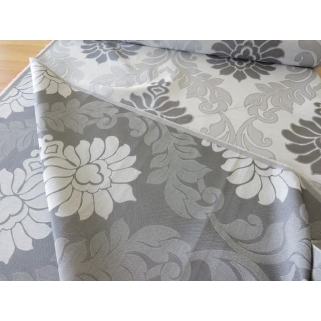 Tkanina szara wzór ornamentowy 093 – Na metry – zdjęcie 3