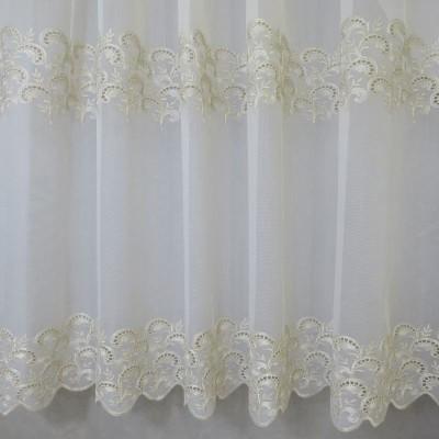 Tkanina firana z kantą złoty 106 – Na metry – zdjęcie 2