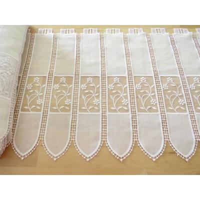 Firana zazdrostka do kuchni biała z haftem 114 – Do kuchni – zdjęcie 4