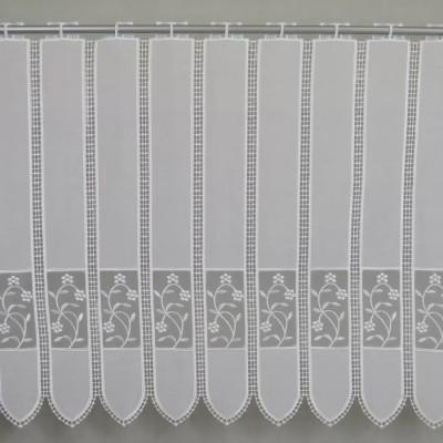 Firana zazdrostka do kuchni biała z haftem 114 – Do kuchni – zdjęcie 2