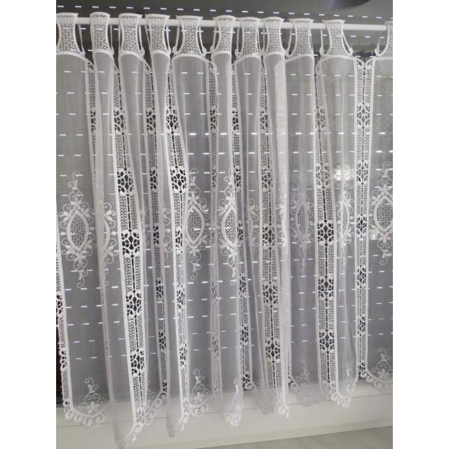 Firana zazdrostka do kuchni z gipiurą 116 – Do kuchni – zdjęcie 5