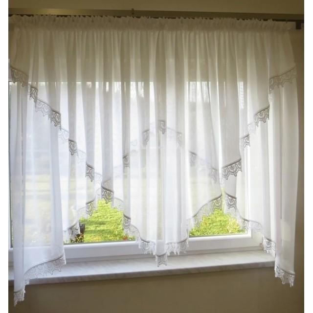 Firana koperta woal sable z gipiurą 119 – Firany – zdjęcie 1