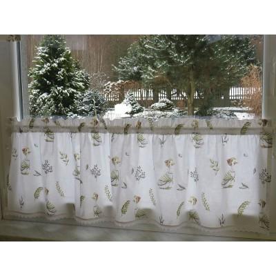 Firana zazdrostka z białej bawełny gąski 088 – Do kuchni – zdjęcie 3