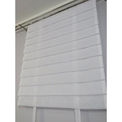 Firana panel z zakładkami biały 124 – Firany – zdjęcie 3