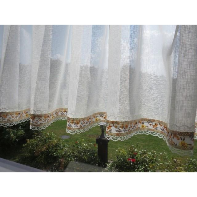 Firana zazdrostka biała styl prowansalski 125 – Do kuchni – zdjęcie 4